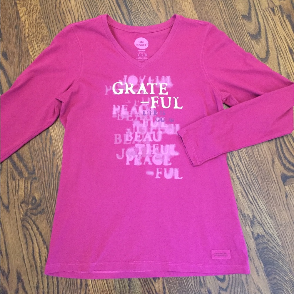life is good Grateful Long Sleeve T-shirt NWOT